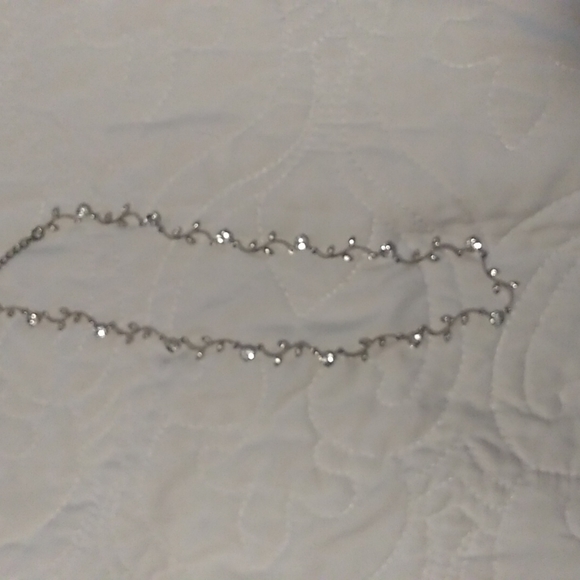 Stunning Sterling Silver and Crystal Choker - Picture 2 of 4